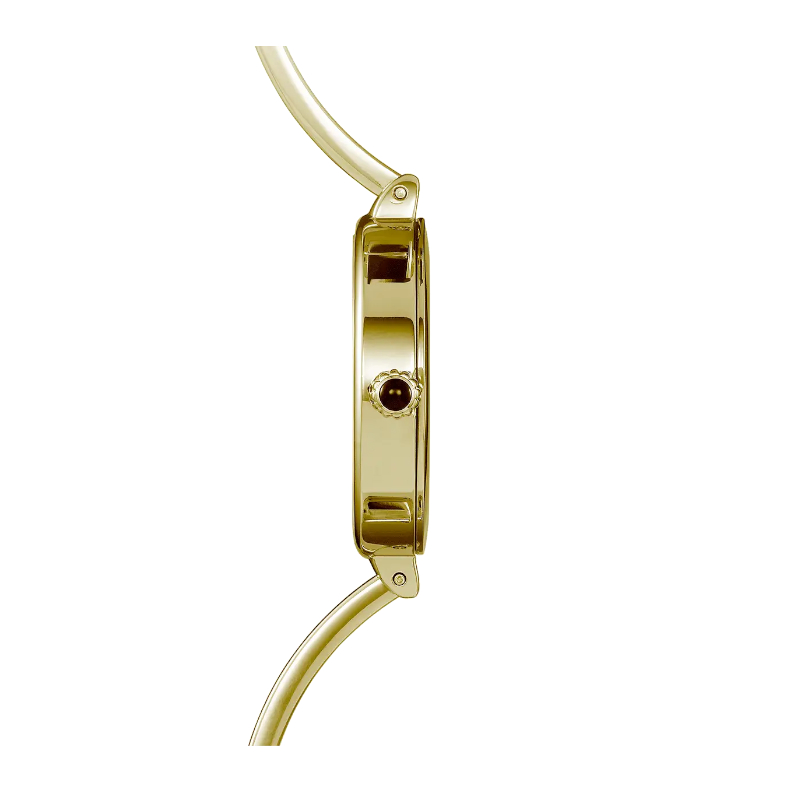 Montre-fil-Femme-ronde-Acier-dore-inoxydable-HERBELIN-17206BP19-coté Montre Femme Fil HERBELIN Acier inoxydable doré 17206BP19, côté