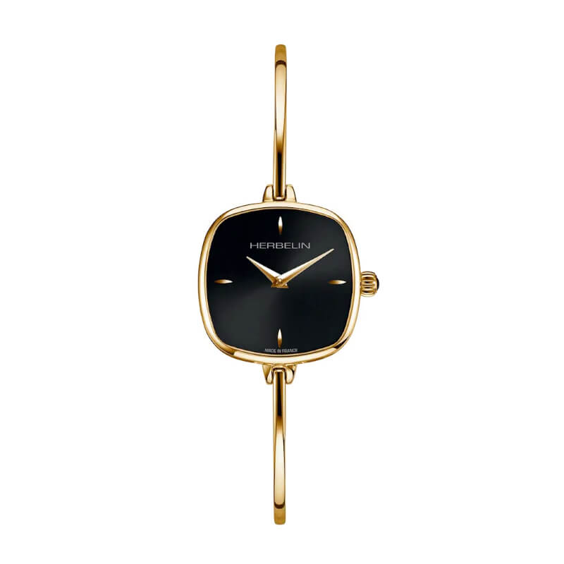 Montre-fil-ronde-Femme-Acier-dore-inoxydable-HERBELIN-17207BP14 Montre Femme Fil HERBELIN Acier inoxydable doré 17207BP14