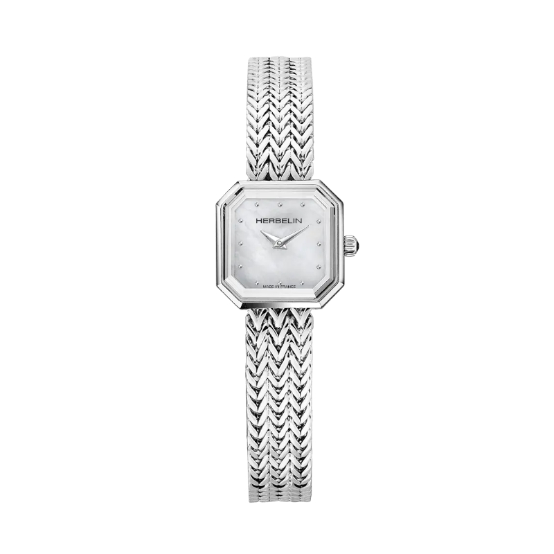 Montre Femme Octogone HERBELIN, Acier inoxydable 17436B19