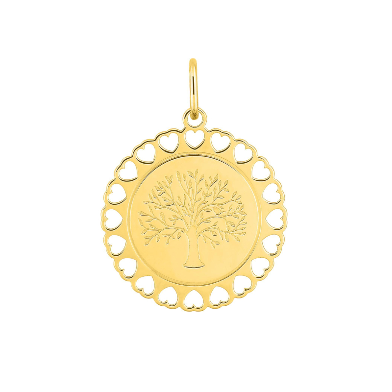 Pendentif-Arbre-de-vie-et-coeur-or-jaune-750-robbez-masson-3-7422-00 Pendentif Arbre de vie et cœur Or jaune 750/1000 ROBBEZ MASSON