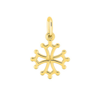 Pendentif Croix Occitane petit modèle Or jaune 750/1000 ROBBEZ MASSON