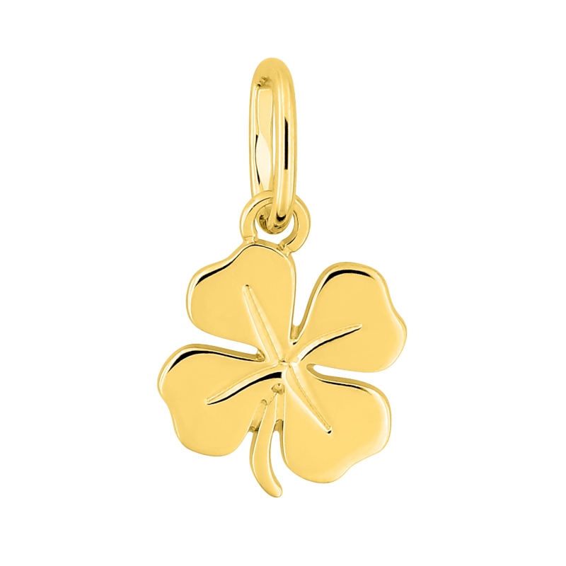 Pendentif-Trefle-Or-jaune-750-robbez-masson-3-7450-00 Pendentif Trèfle à 4 feuilles porte bonheur OR jaune 750/1000 ROBBEZ MASSON