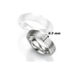 Alliance Argent 925/1000 et Diamant BREUNING, largeur