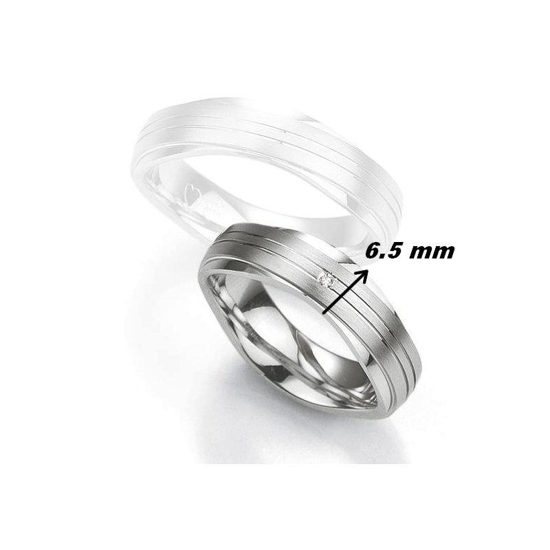 alliance-breuning-argent-925-et-diamant-48-08013-largeur Alliance Argent 925/1000 et Diamant BREUNING, largeur