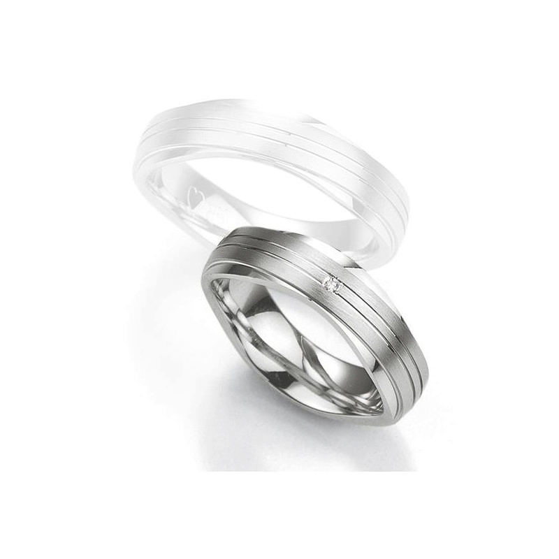 alliance-breuning-argent-925-et-diamant-48-08013 Alliance Argent 925/1000 et Diamant BREUNING