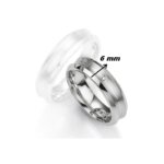 Alliance Argent 925/1000 et Diamant BREUNING, largeur