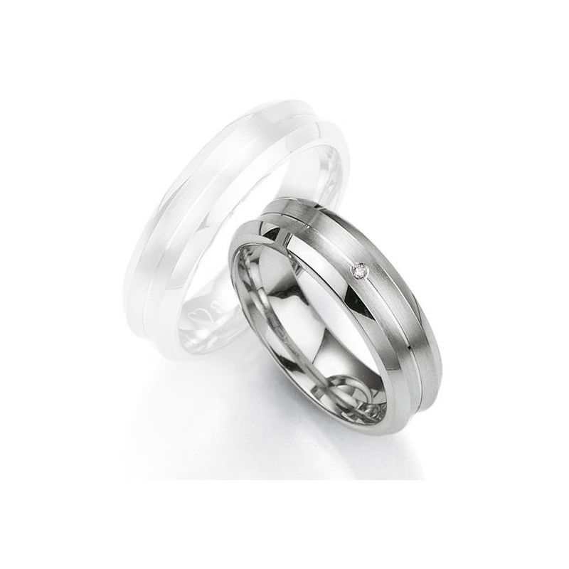 alliance-breuning-argent-925-et-diamant-48-08023 Alliance Argent 925/1000 et Diamant BREUNING