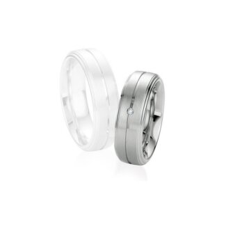 Alliance Argent 925/1000 et Diamant BREUNING