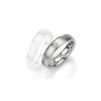 Alliance Argent 925/1000 et Diamants BREUNING