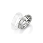 Alliance Argent 925/1000 et Diamants BREUNING, largeur