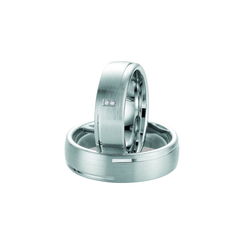 alliance-breuning-argent-925-et-diamants--48-08043 Alliance Argent 925/1000 et 2 Diamants BREUNING