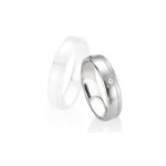 Alliance Argent 925/1000 et Diamant BREUNING