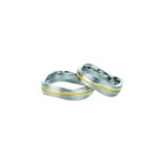 Alliance Argent 925/1000, Diamant et ligne argent doré Argent doré BREUNING