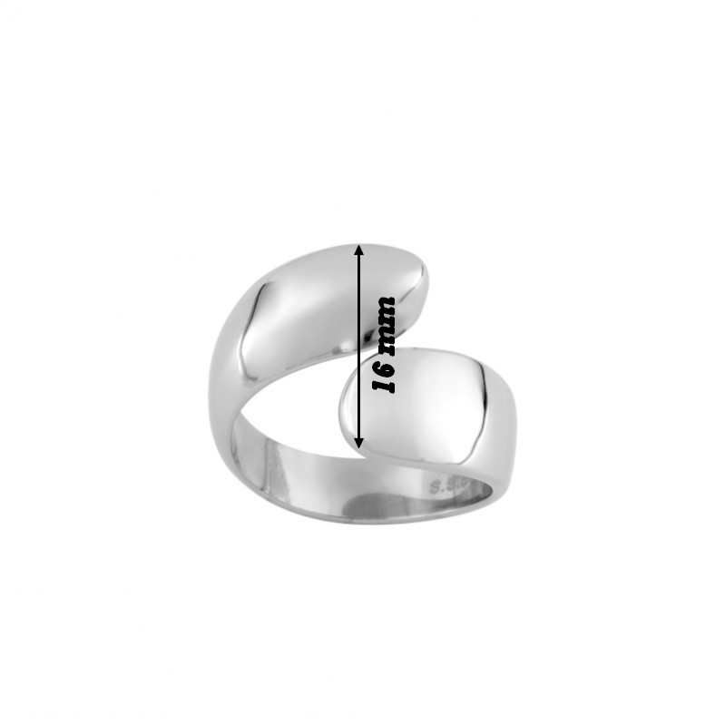 bague-croisée-femme-acier-inoxydable-robbez-masson-437185-largeur Bague croisée Femme Acier inoxydable ROBBEZ MASSON, largeur