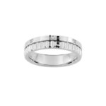 Bague Femme Acier inoxydable et Cristal blanc synthétique ROBBEZ MASSON, largeur
