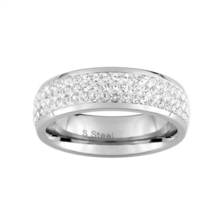 Bague Femme Acier inoxydable et Oxydes de zirconium ROBBEZ MASSON