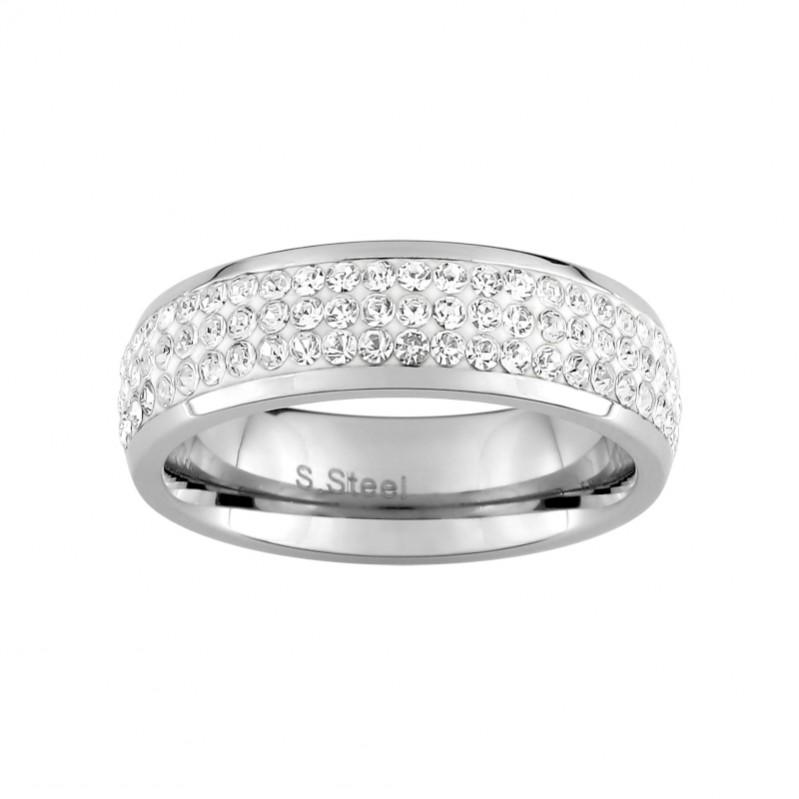 bague-femme-acier-inoxydable-et-oxydes-robbez-masson-437182 Bague Femme Acier inoxydable et Oxydes de zirconium ROBBEZ MASSON