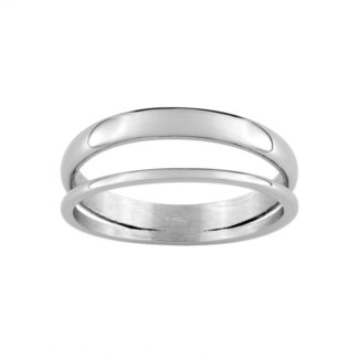 Bague double rang Femme Acier inoxydable ROBBEZ MASSON