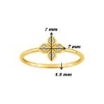 Bague Femme Or jaune et Diamants ROBBEZ MASSON, dimensions