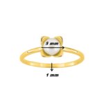 Bague Femme Or jaune 750/1000 et Perle de culture ROBBEZ MASSON