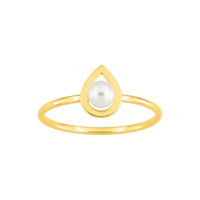 bague-femme-or-jaune-750-et-perle-de-culture-robbez-masson-1-7486-P0 Bague goutte Femme Or jaune 750/1000 et Perle de culture ROBBEZ MASSON