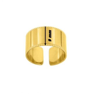 Bague ouverte Femme Acier inoxydable doré ROBBEZ MASSON, largeur