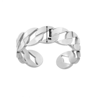 Bague ouverte Femme Acier inoxydable ROBBEZ MASSON, largeur