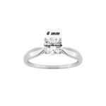 Solitaire Femme Or blanc 750/1000 et oxyde de zirconium ROBBEZ MASSON