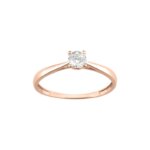 Solitaire Femme Or rose 750/1000 et oxydes de zirconium ROBBEZ MASSON