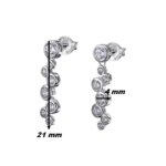 Boucles d’oreilles pendantes Femme Argent 925/1000 et Oxydes de zirconium LOTUS LP1979-4/1, dimensions