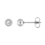 Boucles d’oreilles clous, boule Femme Acier inoxydable ROBBEZ MASSON 5 mm