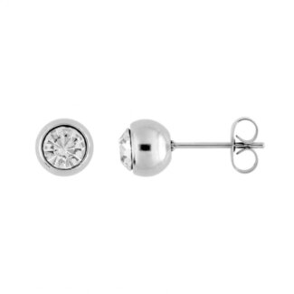 Boucles d’oreilles clous, boule Femme Acier inoxydable ROBBEZ MASSON 6 mm