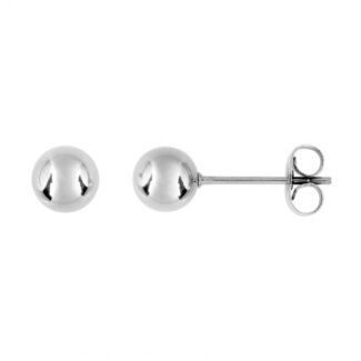 Boucles d’oreilles clous, boule Femme Acier inoxydable ROBBEZ MASSON 6 mm