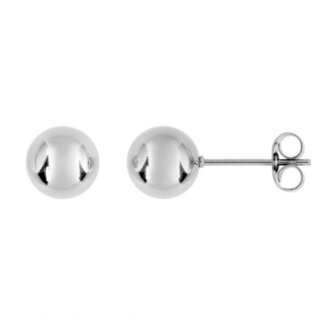 Boucles d’oreilles clous, boule Femme Acier inoxydable ROBBEZ MASSON 8 mm