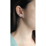 Boucles d’oreilles clous Femme Argent 925/1000 LOTUS LP3317-4/1 portées