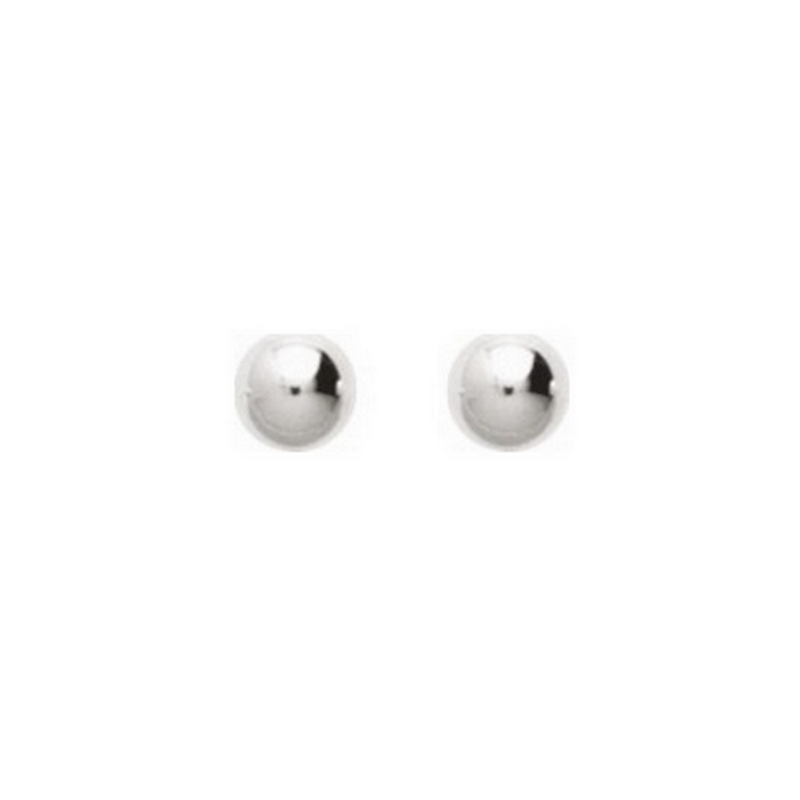 boucles-oreilles-clous-boules-femme-argent-rhodié-robbez-masson-315125 Boucles d’oreilles clous Femme boule 6 mm Argent 925/1000 ROBBEZ MASSON