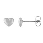 Boucles d’oreilles clous Cœur Femme Acier inoxydable ROBBEZ MASSON
