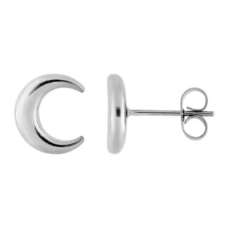 Boucles d’oreilles clous, croissant de lune Femme Acier inoxydable ROBBEZ MASSON