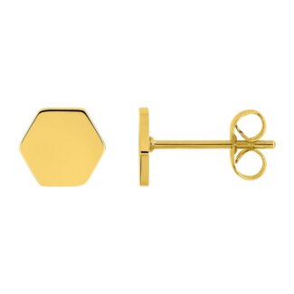 Boucles d’oreilles clous Femme Acier inoxydable doré ROBBEZ MASSON