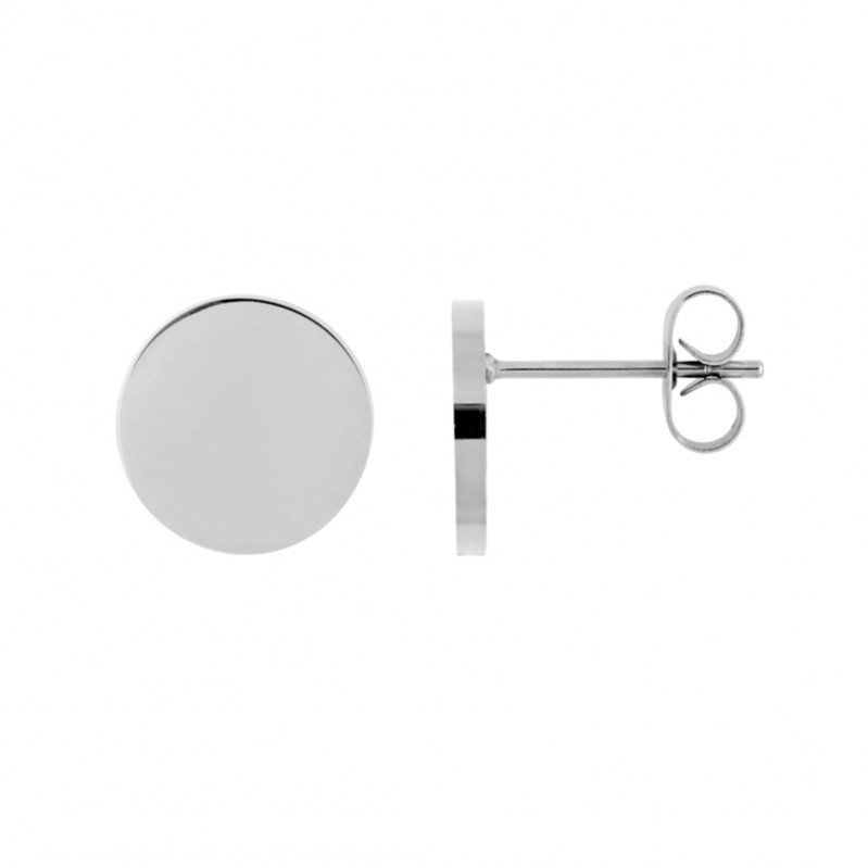 Boucles d’oreilles clous rond Femme Acier inoxydable ROBBEZ MASSON