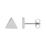 Boucles d’oreilles clous Triangle Femme Acier inoxydable ROBBEZ MASSON