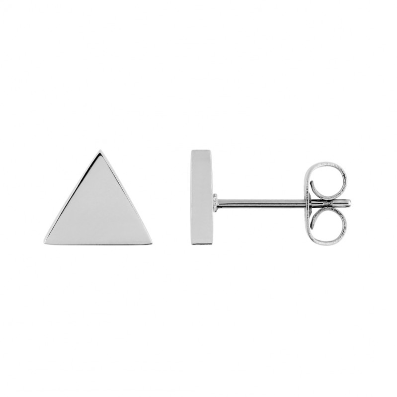 Boucles d’oreilles clous Triangle Femme Acier inoxydable ROBBEZ MASSON