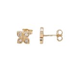 Boucles d’oreilles clous Femme Or jaune 750/1000 et Diamants ROBBEZ MASSON