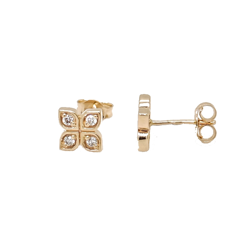 boucles-oreilles-clous-femme-or-jaune-750-et-diamants-robbez-masson-2-7265-30 Boucles d’oreilles clous Femme Or jaune 750/1000 et Diamants ROBBEZ MASSON
