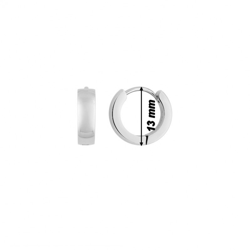 Boucles d’oreilles créoles Acier inoxydable ROBBEZ MASSON, diamètre