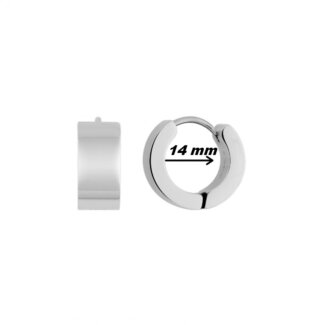 Boucles d’oreilles créoles Acier inoxydable ROBBEZ MASSON, diamètre