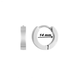 Boucles d’oreilles créoles Acier inoxydable ROBBEZ MASSON, diamètre