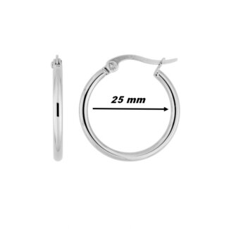 Boucles d’oreilles créoles Femme Acier inoxydable ROBBEZ MASSON, diamètre