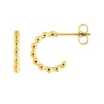 Boucles d’oreilles demi créoles Femme Acier inoxydable doré ROBBEZ MASSON
