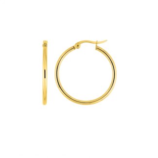 Boucles d’oreilles créoles Femme Acier inoxydable doré ROBBEZ MASSON